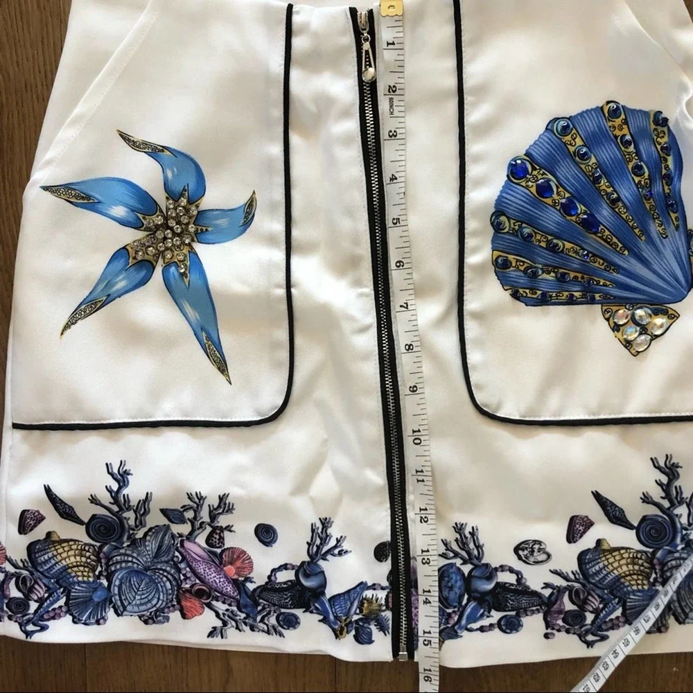 Runway Resort Crystal Embellished Shell Skirt - Picture 8 of 9